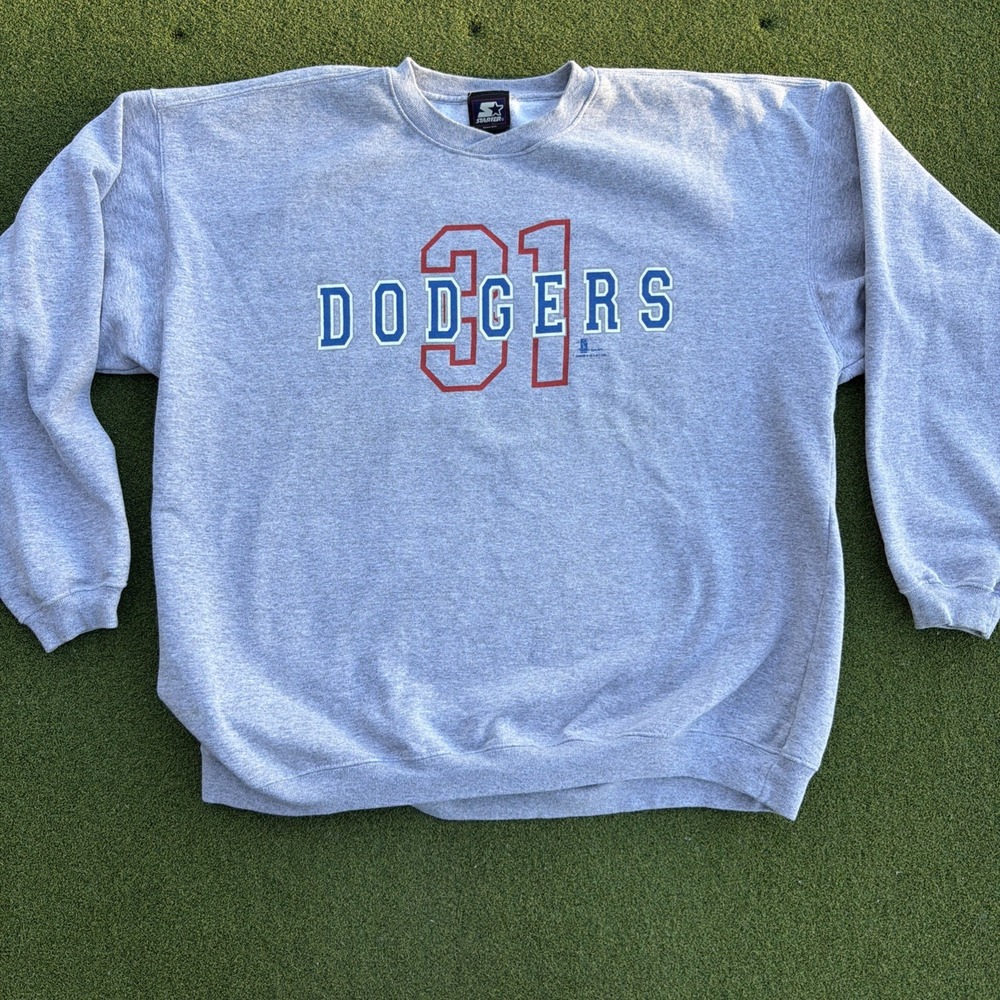 Vintage Starter Los Angeles Dodgers Sweatshirt Size XL Piazza USA 90s Crewneck